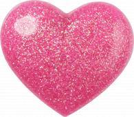 Pink 3D Glitter Heart