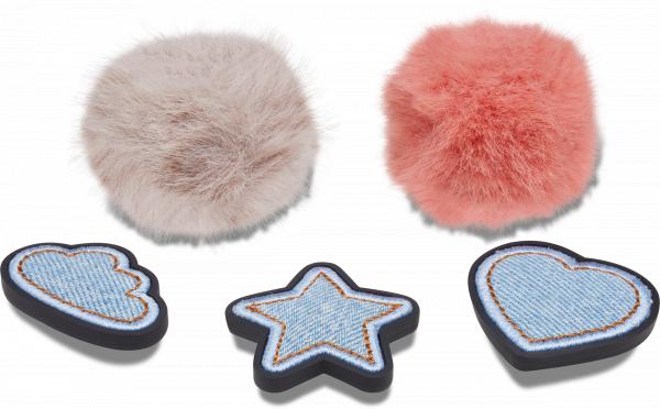 Denim and Pink Puff 5 Pack